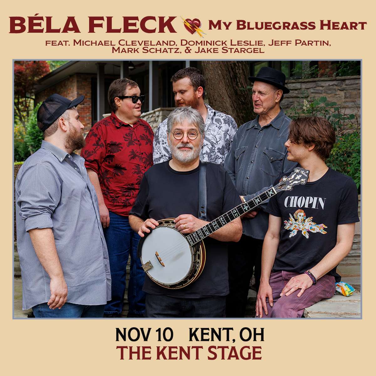 Béla Fleck My Bluegrass Heart featuring Michael Cleveland, Dominick Leslie, Jeff Partin, Mark Schatz, & Jake Stargel
